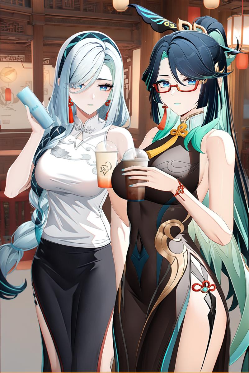 00203-358826142-8k, best quality, masterpiece, (ultra-detailed_1.1), (high detailed skin), __lora_ganshenxian-A3-Tanger-000010_0.8_, 2girls, Xia.png